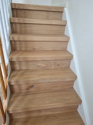 Eiken trap renoveren eiken stootborden