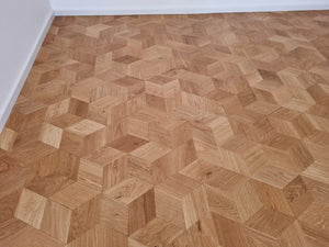 Houten vloer schuren en olien