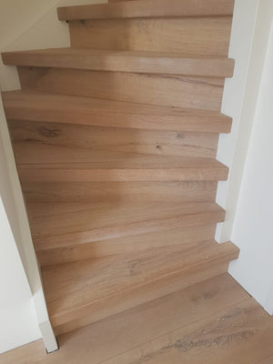 Eiken trap renoveren eiken stootborden